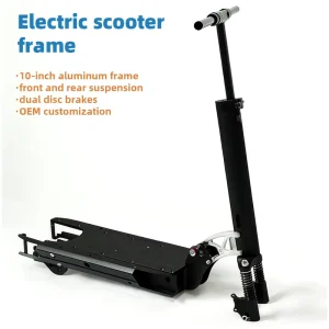 10 Inch Aluminum Alloy Foldable Customizable Chassis Electric Scooter Frame