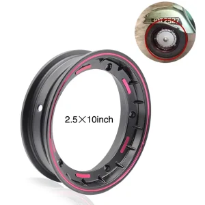 10 Inch Aluminum Alloy Wheel Rim for PX150 Scooter Accessories for Motorcycle and Skateboarders