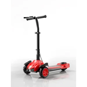102 1 Metal Three-Wheel Foldable Kick Foot Scooter with Safety Design for Kids 7-15 Years