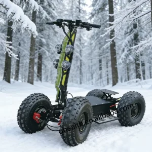 11 Inch 4 Wheel Electric Scooter High Speed Digital Tilt Body Foldable Off Road OEM ODM Digital Display Adult Racing Vehicle