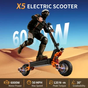 11 Inch Electric Scooter 60V 40Ah Aluminum Alloy Foldable 85KM/H Max Speed Dual Suspension 3000W Dual Motor Off-road E-Scooter