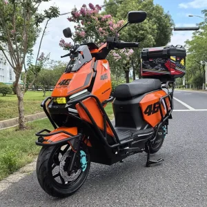 1200W Motor Orange White Color Aluminum Alloy Two Wheel Electric Motorcycle Scooter Dirt Bicycle