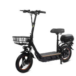 14 Inch 48V 18AH Heavy Duty Adult Electric Scooter Folding Seat City Folding Electric Scooter