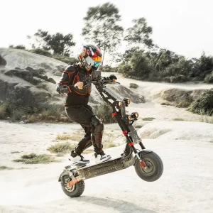 14 Inch Off Road Intelligent Foldable Dual Motor Electric Scooter 60V 60Ah Waterproof LED Front Brake for Adult