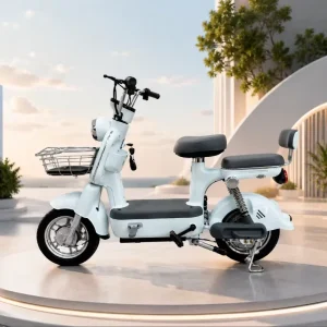 14 inch Lightweight Moped Style Electric Scooter 500W Brushless Power Waterproof Shock Absorbers 50 60km Endurance Range