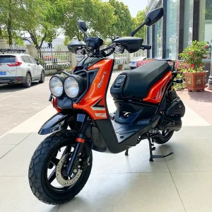 150cc Adult BWS Gasoline Motorcycle 85km/h Travel Scooter Front and Rear Disc Brake Gasoline Scooter