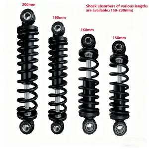 150mm 160mm 170mm 180mm 190mm 220mm 230mm Dual Spring Electric Scooter Electric Bike Shock Absorber