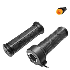192X 3-Pin 12V-72V Right Handle Waterproof SM Connector Full Twist E-Bike Throttle for Electric Scooter and Bicycle