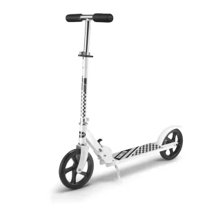 200mm Bigger PU Wheels Folding Adult Kick Scooter Adjustable Foot Scooters for Adults