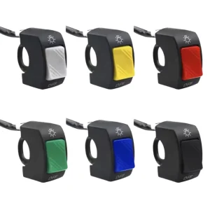 22mm ON OFF Push Button Connector Handlebar Switch for Motorcycle ATV Electronic Bike Scooter or Motorbike Lighting System