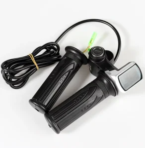24V 36V 48V 60V Electric Bicycle Handlebar Twist Throttle Accelerator Gas with LCD Display and Key Lock for Scooter E-bike Parts