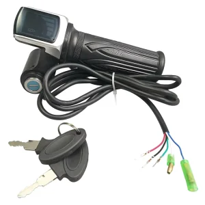 24V 36V 48V 60V Electric Bike Accelerator with LED Display Throttle Handlebar for E-bike Electric Scooter Bike Parts Accessory