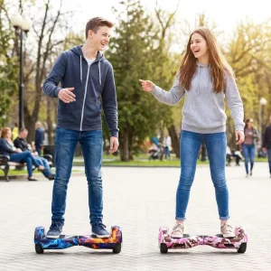 250W 36V Smart Self-Balancing Scooter Electric Two-Wheeled Balance Car with 10″ Tires for Kids & Adults