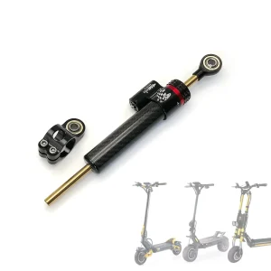 255mm Steering Damper Electric Scooter Street Bike Modification Adjustable CNC Aluminum Carbon Fiber Handlebar Damping Scooters