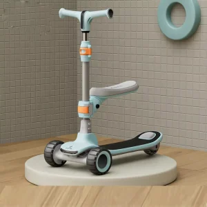 3 Wheel Adjustable Height Folding Kids Ride on Car Toy Kids Kick Scooters with Pedal Foldable
