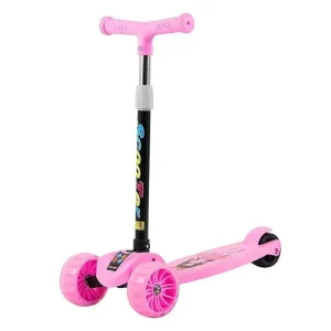 3 Wheel Adjustable Height Modern Plastic Folding Kick Scooter for Children Girls Boys