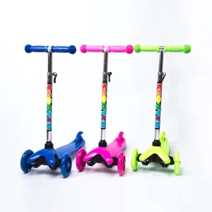 3 Wheel Aluminum Frame Height Adjustable PU Flashing Wheels Kick Child Scooter