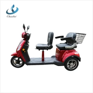 3 Wheel Electric Scooter with Double Seat for Adult