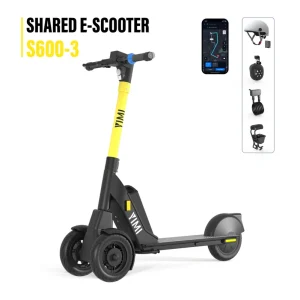 3 Wheel Shared Scooter CE E Mark EU Certification Adult Long Range Street 4G IOT Dual Frequency GPS 25km/h Steel Stand