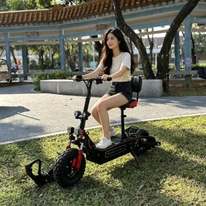 3-in-1 Foldable Electric Scooter Adult Urban Travel 2-Wheel Lithium Battery App-Controlled Hydraulic Disc Brakes Quick Fold