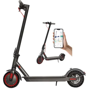 350W Electric Folding Scooter 8.5 Inch Honeycomb Tire Tuya App Control Waterproof E Scooter