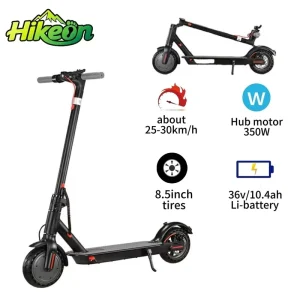 350w Portable Folding Electric Scooter Lightweight Compact Design for Daily Urban Commute and Public Transit