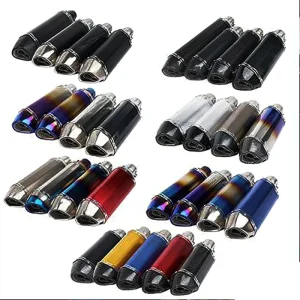 36-51mm Universal Motorcycle Exhaust Muffler Slip-On Pipe Fit Motorbike Scooter ATV Dirt Bike Moped Exhaust