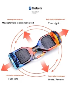36V Electric Scooter for Kids 6.5 Inch Wheels LED Lights Two-Wheel Self Balancing Scooter Hoverboard