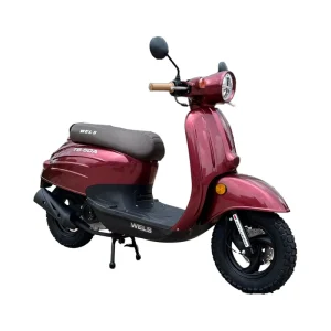4-Stroke Gasoline Scooter 50-100CC Air Cooled Engine 82kmph Max Speed 5L Fuel Tank 5.5kW Power