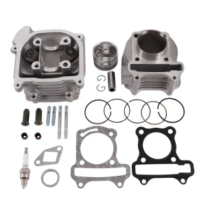 47mm GY6 80cc Motorcycle Cylinder Heads Big Bore Cylinder Block Kit Replacement for Chinese Scooter 139QMB ATV Spare Part