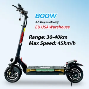 48V 13Ah Electric Scooter for Adults 10 Inch Off-Road 800W 2 Wheels 150kg US Warehouse Stock