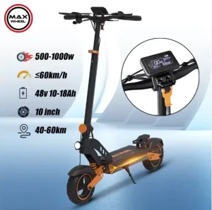 48V 20Ah Removable Lithium Battery Foldable Long Range Adult Two Wheel Off Road Shock Absorbing Fat Tire Electric Scooter