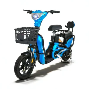 48V 350W 500W Electric Moped Scooter 16 22 Inch Vacuum Tire 2 Seats Electric Bike Electric Bicycle for Adults