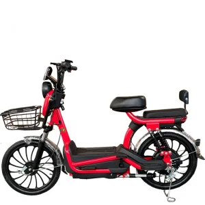48V 500W Electric Moped Scooter 20 Inch Vacuum Tire Rear Hub Motor Electronic 2 Seats for Adults