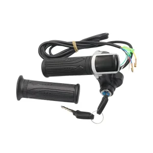 48V Lithium Key Lock Display Power Turn Handle for Electric Scooter Accessories