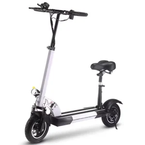 48V Seated Foot Scooter 10inch Tyre Kick Scooter Fast Speed Electric Bike 500W for Adults