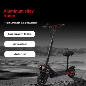 500W Foldable Waterproof Electric Scooter Adults App Control Rear Suspension 60km Aluminum Alloy Frame LED Lighting Hydraulic