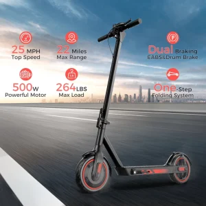500W Motor Electric Scooter 35km Range Foldable Commuter 10.5Ah Battery