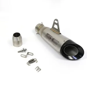 51mm Motorcycle Exhaust Pipe Universal Left Exhaust Scooter Steel CNC Project Motorcycles Muffler