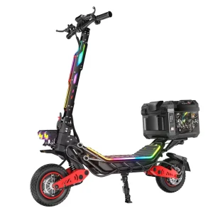 6000W Dual Motor Electric Scooter 75km/h High Speed Foldable Off-road Scooter NFC App Control IPX5