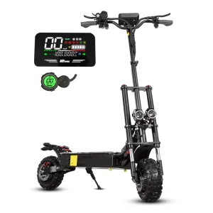 60V 6000W 75Km/h 85Km Q12Plus Foldable Electric Scooter with Front and Rear Disc Brakes