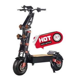 60V 60Ah Off road E scooter 14inch Oil Brakes Customized OEM Adult Foldable Power Scooter