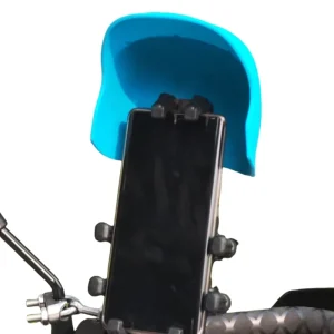 708B Black ABS Plastic Front Placement Mobile Phone Mount Shockproof for Navigation Scooter Electric Motorcycle Accessories