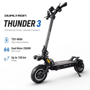 72V 40Ah Aluminum Alloy Electric Scooter Thunder 3 2*2500W Dual Motors Foldable Waterproof for Adults