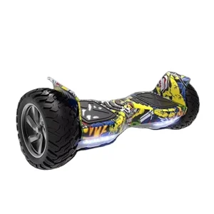 8.5 Inch All Terrain Off Road Wheels LED Lights Self Balancing Electric Scooter With Bluetooth Hoverboard for Kids