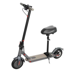 8.5″ Solid Tire Electric Scooter with Seat Foldable Commuter for Metro City Travel