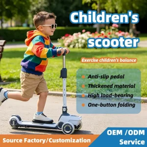 AFTFA 3 in 1 Multi Functional Ride Glide Toy Light up Scooter Kids Electric Scooter