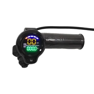 Accessories for Electric Bicycles and Electric Scooters with LED Circular LCD Display Right Handle Throttle Handlebars