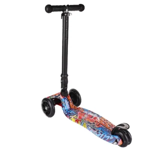 Adjustable 3 in 1 Children Folding Toy Aluminum Alloy 3 Wheel Baby Kids Kick Scooter