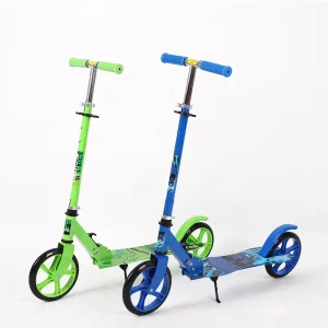 Adjustable Adult Foot Scooter 200 mm Big PU Wheels Fold Kick for Teens Sports Entertainment Durable Steel Material Product Sale